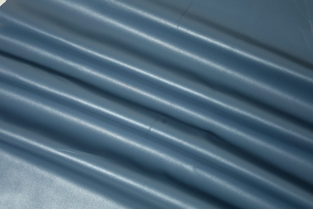 Faux Leather, Steel Blue