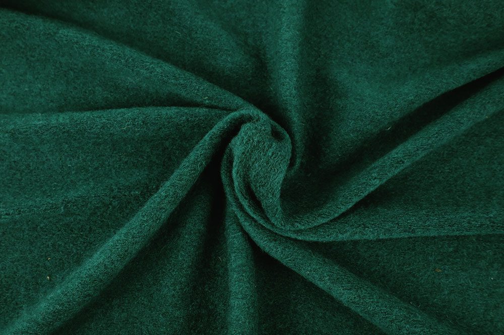 Italian Boiled Wool, Hunter Green