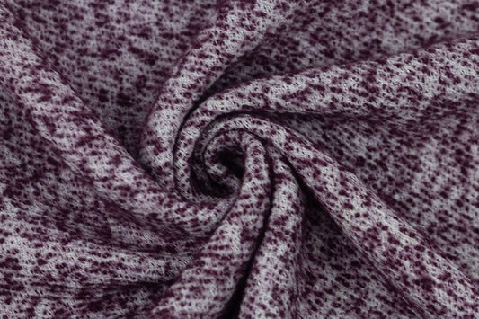 Italian Designer Wool, Plum Mirage