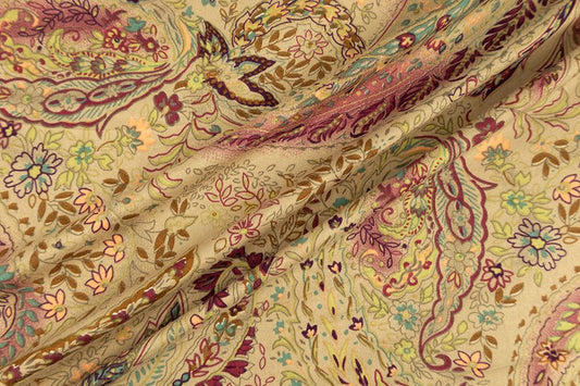 Double Brushed Vintage Floral Knit