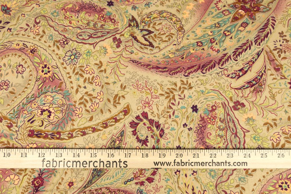 Double Brushed Vintage Floral Knit