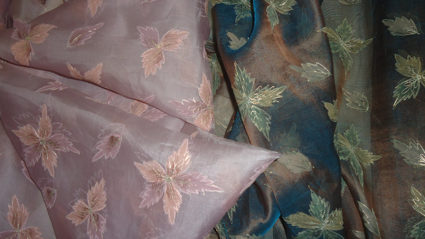 Silk Organza Iridescent Embroidery 3
