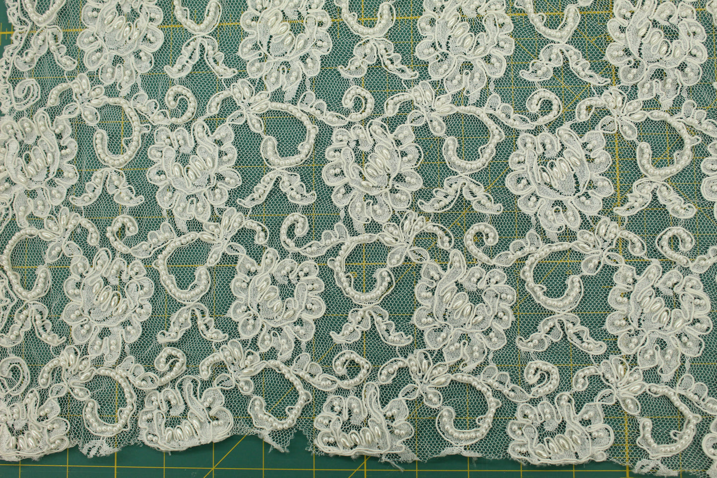 Oat Pearl Alencon Lace