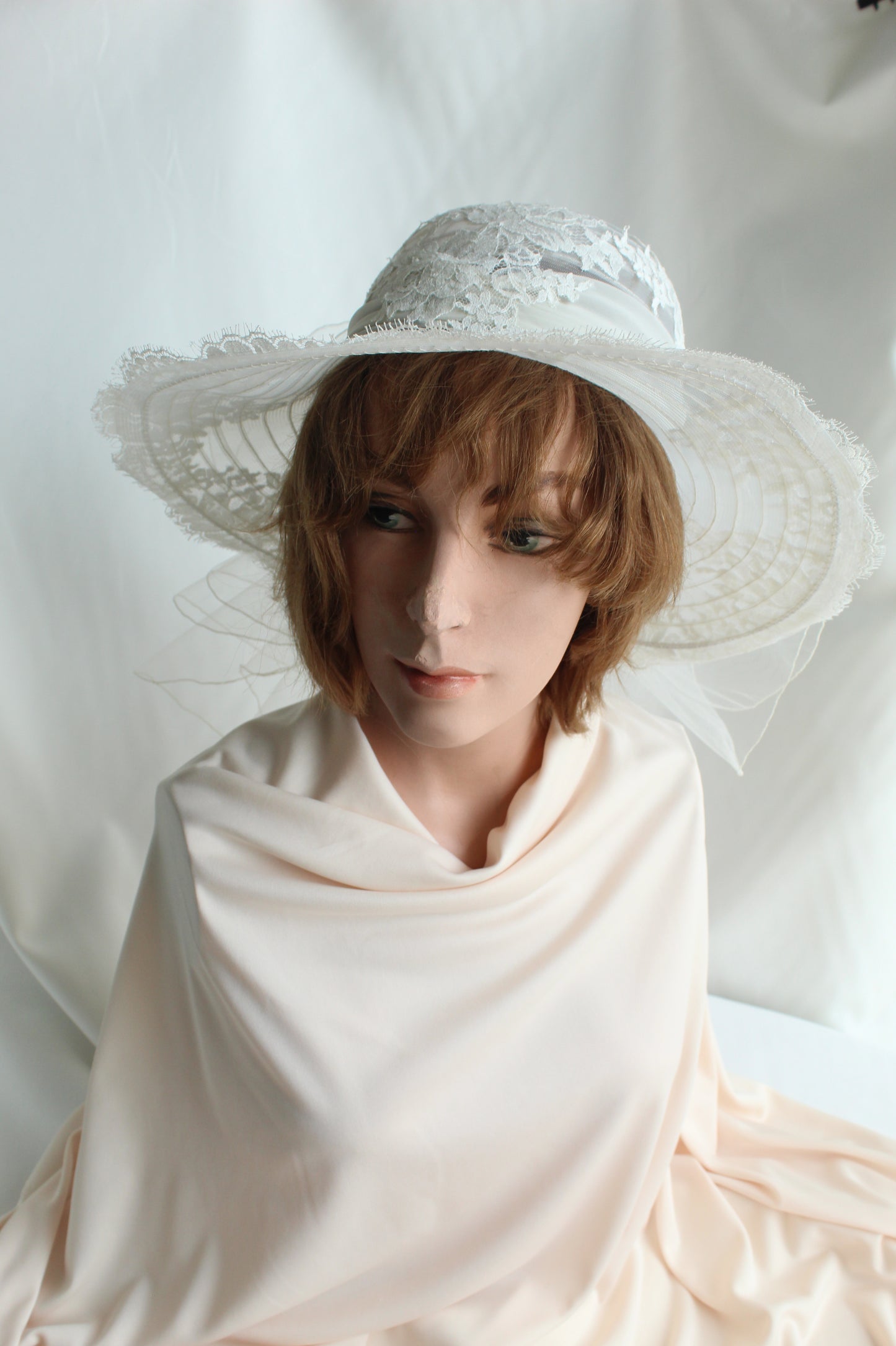 Ivory French Chantilly Hat