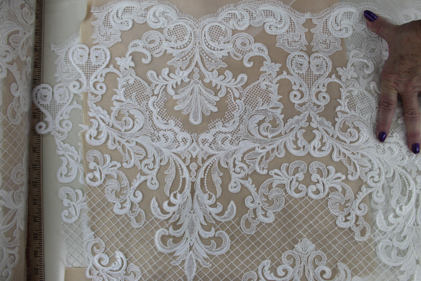 Scrolly Corded Lace