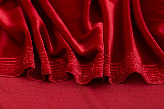 Stretch Velvet, Red